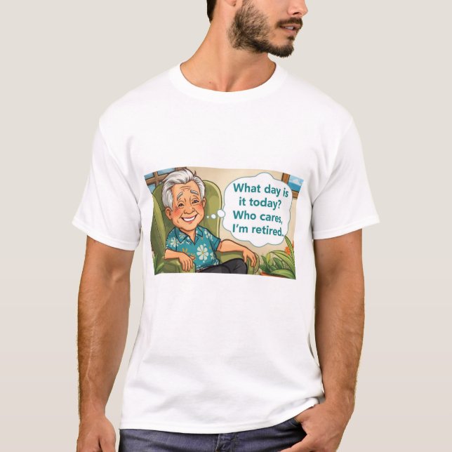 Camiseta abuelo jubilado (Anverso)