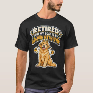 Camiseta Abuelo Jubilado Divertido Retriever Dorado