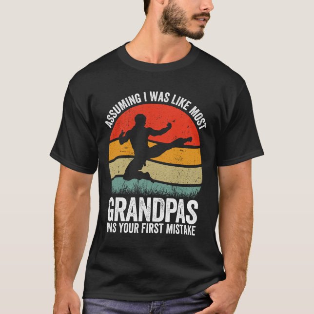 Camiseta Abuelo Kung-fu Uming fue tu primer error Karat (Anverso)