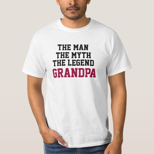 Camiseta Abuelo la leyenda (Anverso)