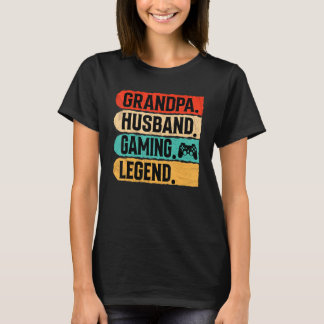 Camiseta Abuelo Legendario Gamer Marido Antiguo Abuelo