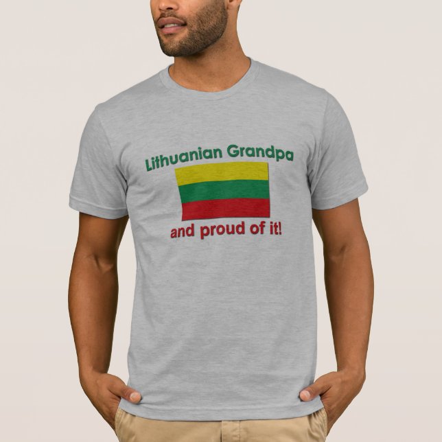 Camiseta Abuelo lituano orgulloso (Anverso)