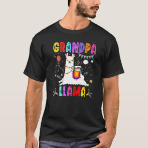Camiseta Abuelo Llama Cumpleaños Familia Temática Llama Alp
