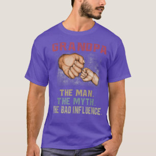 Camiseta Abuelo Los Hombres El Mito La Mala Influencia Padr