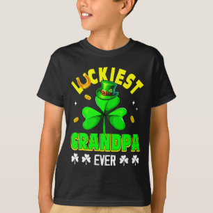 Camiseta Abuelo más afortunado día de patrick tréboles dive