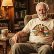 Abuelo más grande del mundo Oso Moderno y retro 