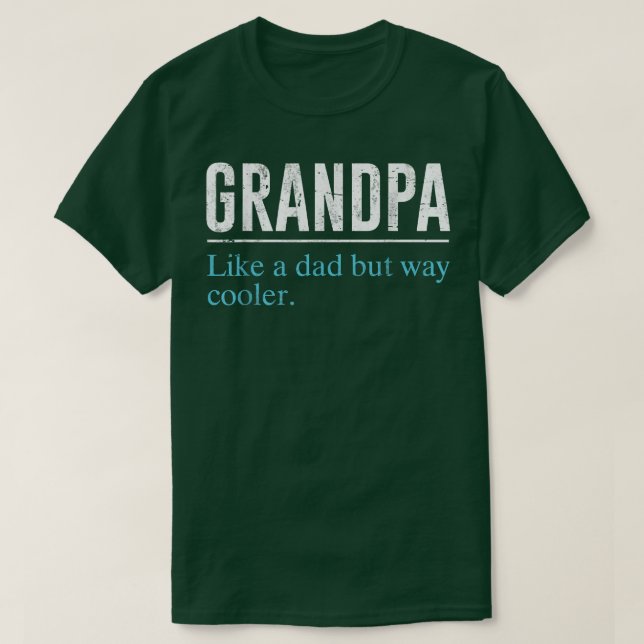 Camiseta Abuelo masculino como papá pero el día del padre m (Diseño del anverso)
