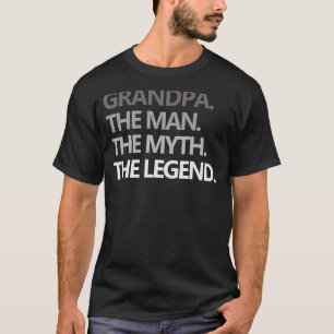 Camiseta Abuelo masculino El hombre el mito de la leyenda d