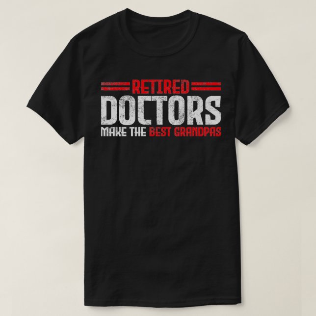 Camiseta Abuelo Médica retirado (Diseño del anverso)