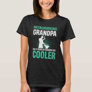 Camiseta Abuelo metalizado masculino como abuelo regular