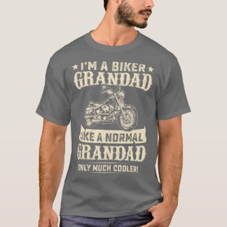 Camiseta Abuelo Motero Mucho Más Guay Mejor Abuelo del Mund