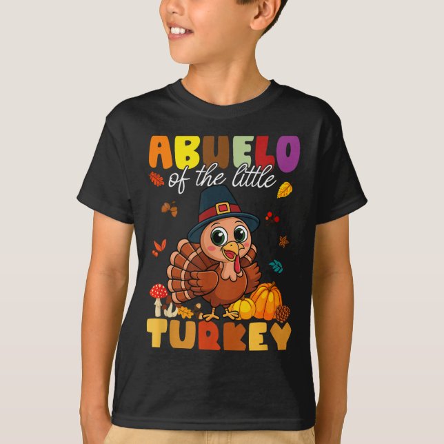 Camiseta Abuelo Of The Little Turkey Thanksgiving Baby Show (Anverso)