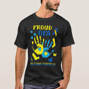 Camiseta Abuelo Orgulloso Conciencia Síndrome de Down T21