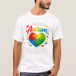 Camiseta Abuelo Orgulloso de Autismo Conciencia del Autismo
