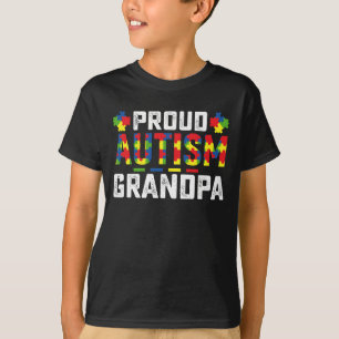Camiseta Abuelo Orgulloso de Autismo Conciencia Familia Aut