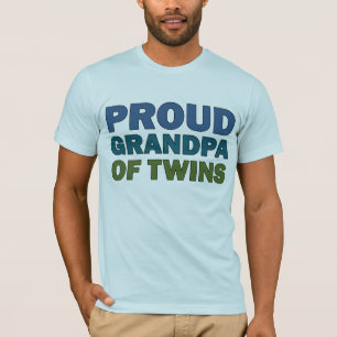 Camiseta Abuelo orgulloso de gemelos
