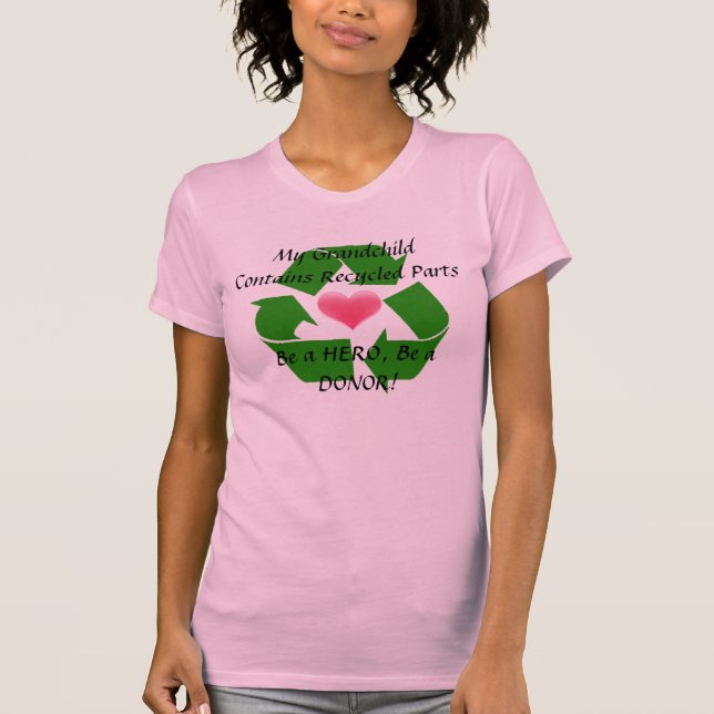 Camiseta Abuelo orgulloso de un beneficiario del trasplante (Anverso)