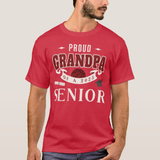 Camiseta Abuelo Orgulloso De Un Graduado De Baloncesto De S