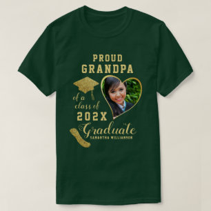 Camiseta Abuelo Orgulloso de un Graduado de la Clase de 202