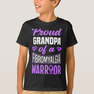 Camiseta Abuelo Orgulloso De Un Guerrero De Fibromialgia 1