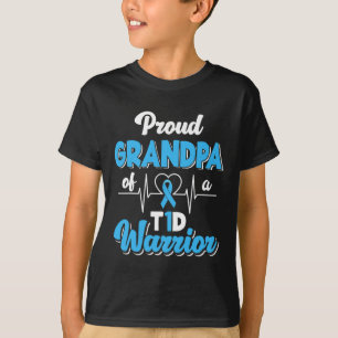 Camiseta Abuelo Orgulloso De Un Guerrero Del T1D Diabetic D