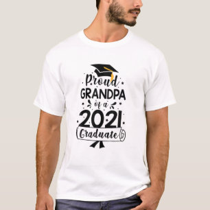 Camiseta Abuelo Orgulloso De Una Clase De 2021 Graduado Sen