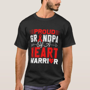 Camiseta Abuelo Orgulloso De Una Enfermedad Cardíaca De Gue