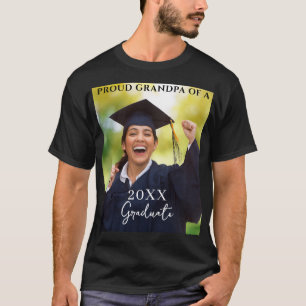 Camiseta Abuelo Orgulloso Foto de Graduación