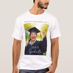 Camiseta Abuelo Orgulloso Foto de Graduación