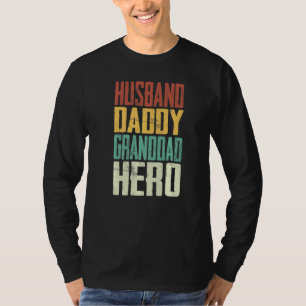 Camiseta Abuelo Orgulloso Papá Abuelo Héroe Día del Padre H