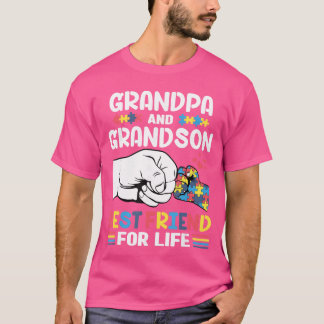 Camiseta Abuelo Orgulloso Que Apoya El Autismo Y Nieto Con 
