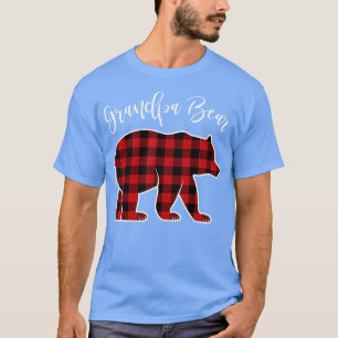 Camiseta Abuelo oso Pajama Red Buffalo Xmas Familia Funny