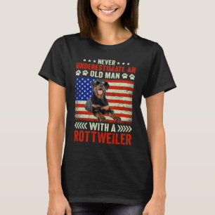 Camiseta Abuelo Padre Perro  Nunca Subestimes Al Hombre May