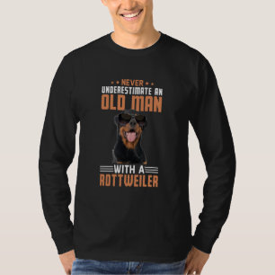 Camiseta Abuelo Padre Perro Nunca Subestimes Al Hombre Mayo