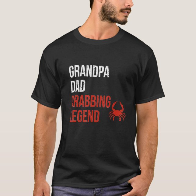 Camiseta Abuelo papá Cangrejo de la leyenda del cangrejo (Anverso)