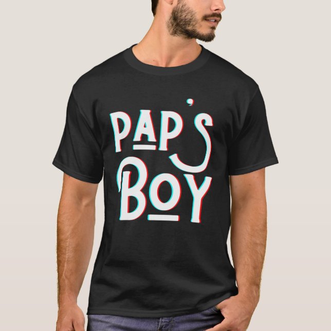 Camiseta Abuelo papá, chico gracioso de Pap, hijo de papá (Anverso)