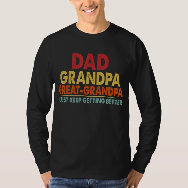 Camiseta Abuelo Papá Grande Abuelo De Abuelos (Anverso)