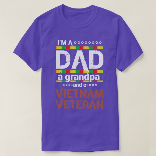 Camiseta Abuelo Papá Veterano de Vietnam (Diseño del anverso)