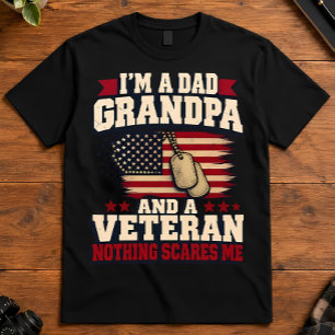 Camiseta Abuelo Papá Veterano Soy Un Papá Abuelo Veterano C