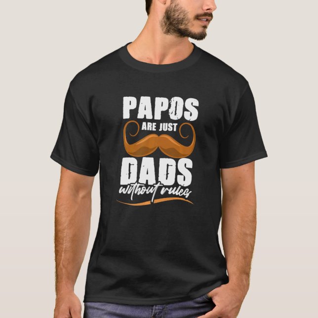 Camiseta Abuelo Papo gobierna al abuelo, padre y madre, día (Anverso)