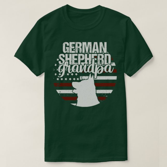 Camiseta Abuelo pastor alemán (Diseño del anverso)
