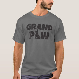 Camiseta Abuelo perro Bulldog francés Grand Paw T Shirover