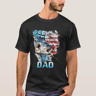 Camiseta Abuelo Pescador Día 4 Julio EEUU Bandera Hombre Ge