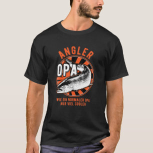Camiseta Abuelo pescador negro masculino Opi Guay H