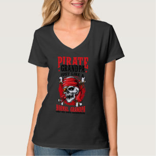 Camiseta Abuelo pirata de los hombres Jolly Roger Freeboote