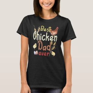 Camiseta Abuelo Pollo Acuarela Granja Vintage Mejor Papá