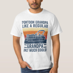 Camiseta Abuelo Pontoon Como Un Abuelo Regular Sólo Mucho 