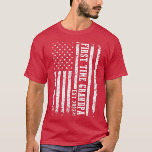 Camiseta Abuelo por primera vez para hombres Est 2023 Vinta