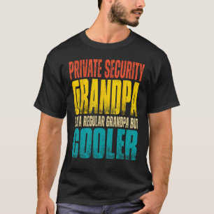 Camiseta Abuelo privado de seguridad masculino como un gran