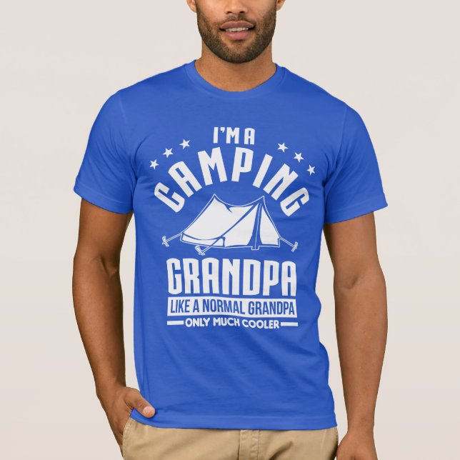 Camiseta Abuelo que acampa (Anverso)